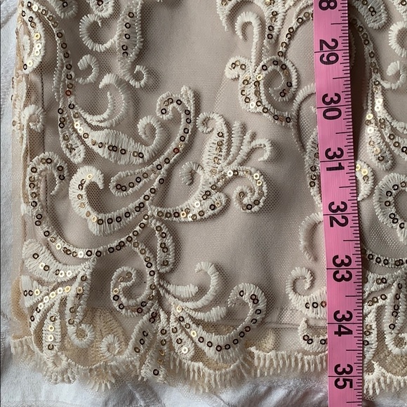 Vince Camuto Champagne sequin strapless dress🌟 - Picture 13 of 15